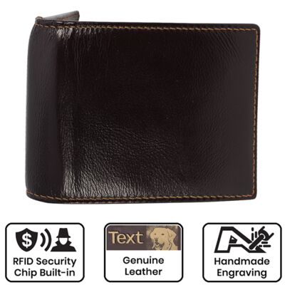 Leather Engraved Wallet Thumbnail