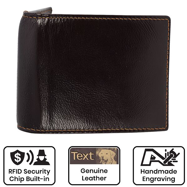 Leather Engraved Wallet Thumbnail