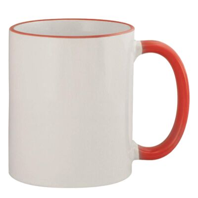 11oz Colored Rim & Handle Mug Thumbnail